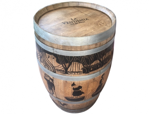 Barrica Pintada a mano