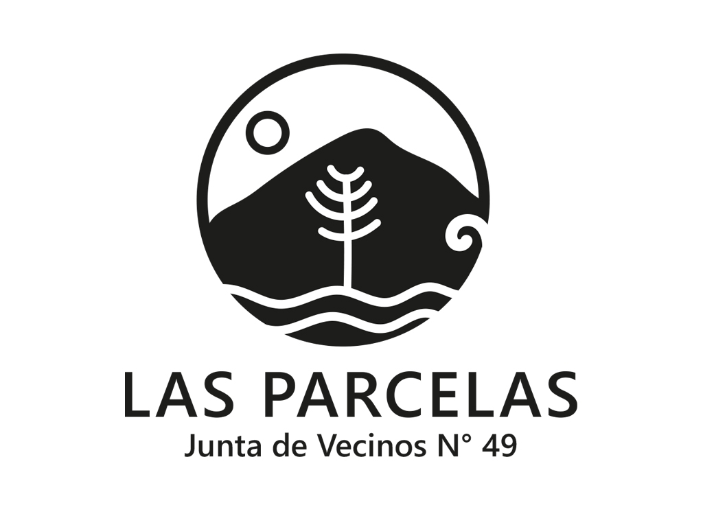 Logo Las Parcelas Escala Blanco y Negro
